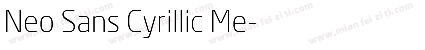 Neo Sans Cyrillic Me字体转换